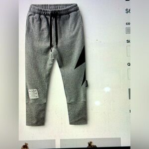 Unisex (sz8/9) nununu Bolt Sweatpants in dusty heather grey